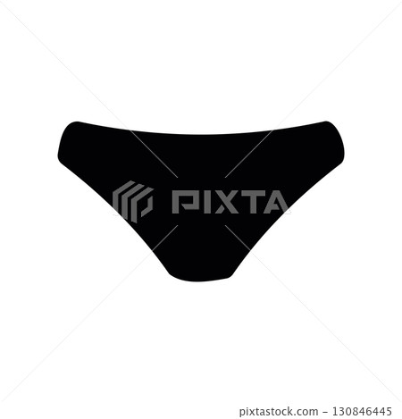 Simple black vector icon with a theme women lingerie Simple black vector icon with a theme women lingerie 130846445