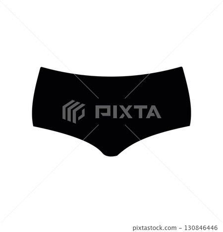 Simple black vector icon with a theme women lingerie 130846446