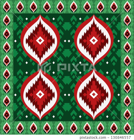 seamless abstract pattern with geometric elements 130846557