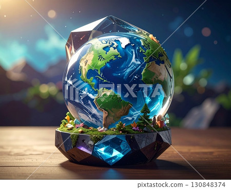水晶地球 130848374