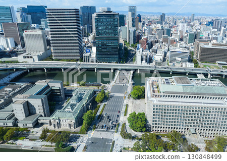 Midosuji and Nakanoshima area seen from a high-rise building in Yodoyabashi (photographed during the day in September 2025) Midosuji and Nakanoshima area seen from a high-rise building in Yodoyabashi (photographed during the day in September 2025) 130848499