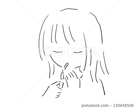 一個人點燃香煙 130848506