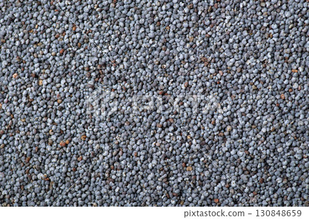 Close up of poppy seed. Background of poppy seed grain used in culinary 130848659