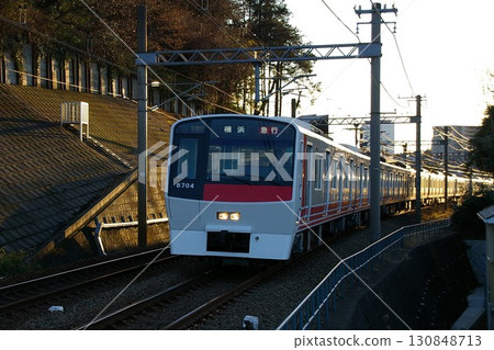 相模鐵道通勤列車前導車8704號上行橫濱特快鋁合金 130848713