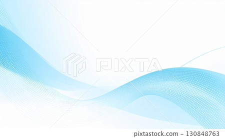 Abstract background with refreshing blue waves 130848763