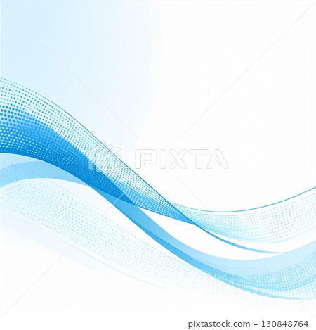 Abstract background with refreshing blue waves 130848764