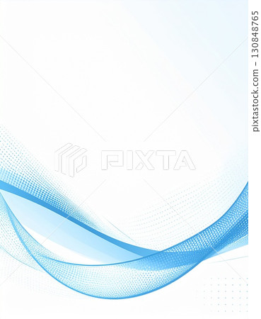 Abstract background with refreshing blue waves 130848765