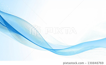 具有令人耳目一新的藍色波浪的抽象的背景 具有令人耳目一新的藍色波浪的抽象的背景 130848769