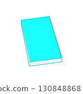 淺藍色合上的書（筆記本） 130848868