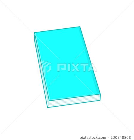 Light blue closed book (notebook) 130848868