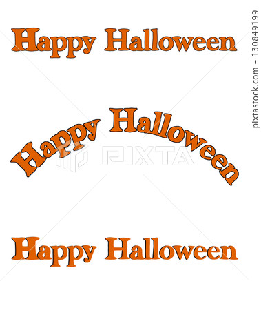 Happy Halloween Letter Set (Horizontal/Arch/Bold - 3 Types) 130849199