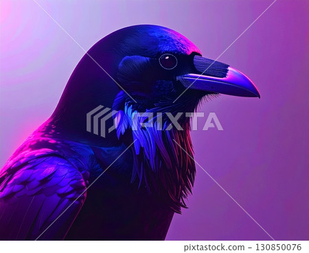 粉紅色背景上美麗的鳥兒剪影 130850076