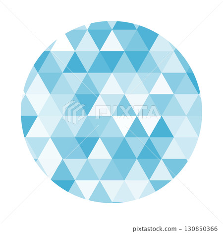 Blue triangle mosaic tile pattern frame Blue triangle mosaic tile pattern frame 130850366