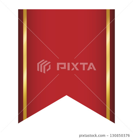 優雅的紅絲帶裝飾材料 130850376