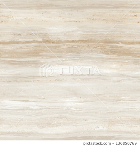 Seamless horizontal striped texture of travertine stone 130850769