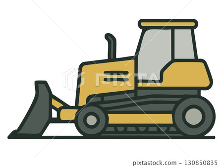 推土機的插圖 130850835