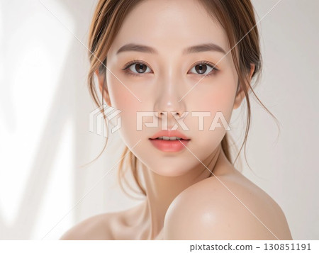 年輕女子的美麗形象 130851191