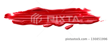 Red watercolor brush isolated on transparent background Red watercolor brush isolated on transparent background 130851996