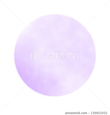 Watercolor hand-drawn purple round illustration material, simple blurred frame, white background, png transparent 130852032