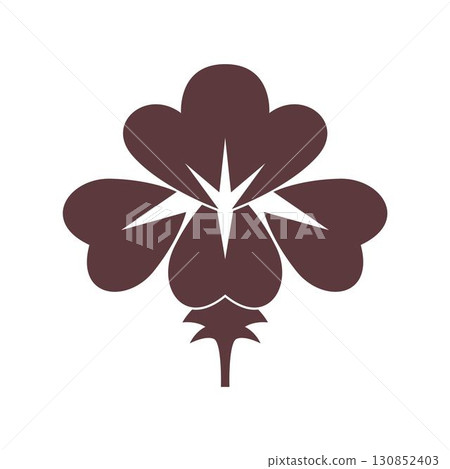 Japanese floral ornament icon Japanese floral ornament icon 130852403