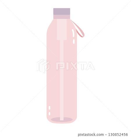 Water bottle in pastel color 130852456