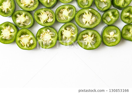 Jalapeno on a white background 130853166