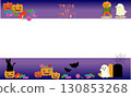 Halloween vector illustration frame background 130853268