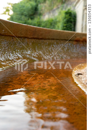 Orange brownish background with reflection 130854353