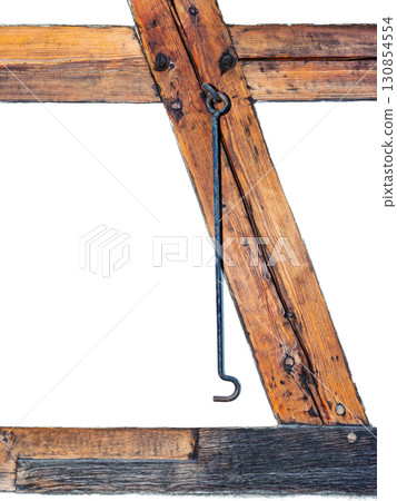 Old wooden beams Old wooden beams 130854554