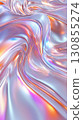 An abstract digital artwork, flowing energy waves with a blurry silky, translucent texture. 130855274
