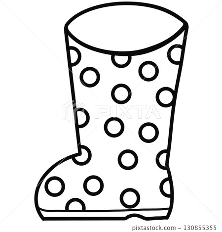 Minimalist Outline Drawing of a Autumn, Elegant Design, Cute hand drawn. 130855355