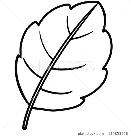 Minimalist Outline Drawing of a Autumn, Elegant Design, Cute hand drawn. Minimalist Outline Drawing of a Autumn, Elegant Design, Cute hand drawn. 130855358