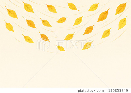 Fluttering leaves series: Top background of fallen leaves flowing in the wind 130855849
