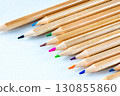 Colorful colored pencil 130855860