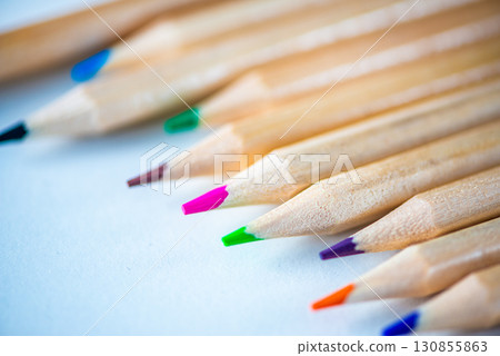 Colorful colored pencil 130855863