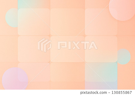 [圓角磁磚和淺色漸層（水平）] 130855867