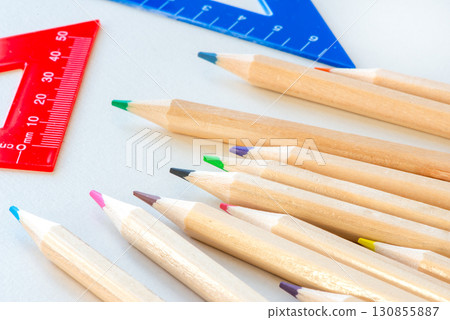 Colorful colored pencil 130855887