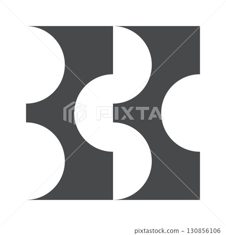 Abstract composition minimal geometric print Abstract composition minimal geometric print 130856106