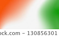 The background is in the colors of the Indian flag with a grainy texture. Indian Independence Day 130856301