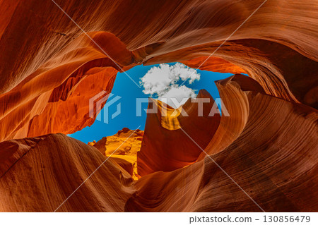 美國亞利桑那州下羚羊峽谷景觀、大峽谷、大圓環 美國亞利桑那州下羚羊峽谷景觀、大峽谷、大圓環 130856479