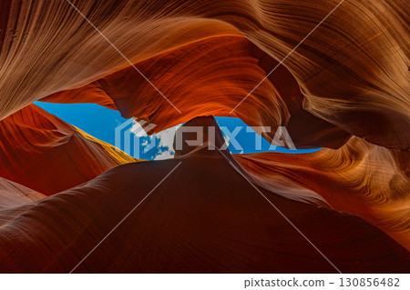 美國亞利桑那州下羚羊峽谷景觀、大峽谷、大圓環 130856482