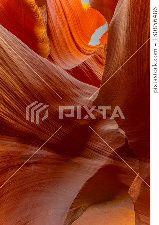 View of Lower Antelope Canyon in Arizona, USA, Grand Canyon, Grand Circle 130856486