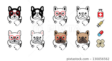 dog vector french bulldog icon doctor cartoon character eyeglasses stethoscope medicine capsule puppy pet doodle symbol illustration isolated design dog vector french bulldog icon doctor cartoon character eyeglasses stethoscope medicine capsule puppy pet doodle symbol illustration isolated design 130856562