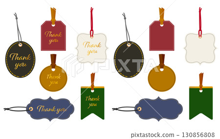 A set of luxurious tags A set of luxurious tags 130856808