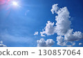 Clouds floating in the blue sky 130857064