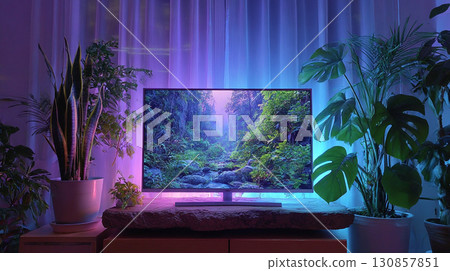 Serene Living Room 130857851