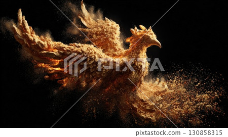 the horse is in the fire 130858315