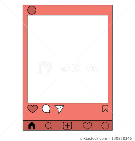 Instagram-style frame_red, favorite color 130858346