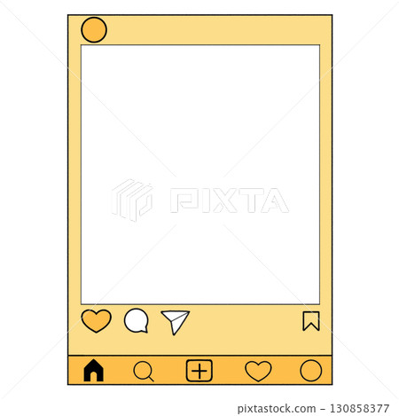 Instagram-style frame_yellow, favorite color 130858377