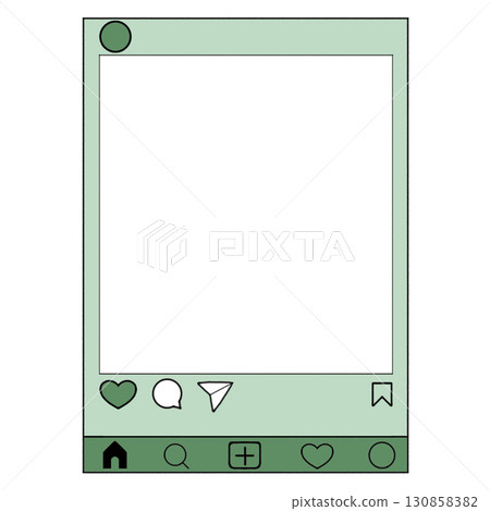 Instagram-style frame_Green, light green, favorite color 130858382